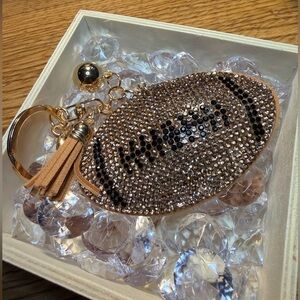 Sparkling Gold and Black Keychain/ Bag Charm